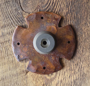 Greek Ionic Iron Doorstop - Old West Iron
