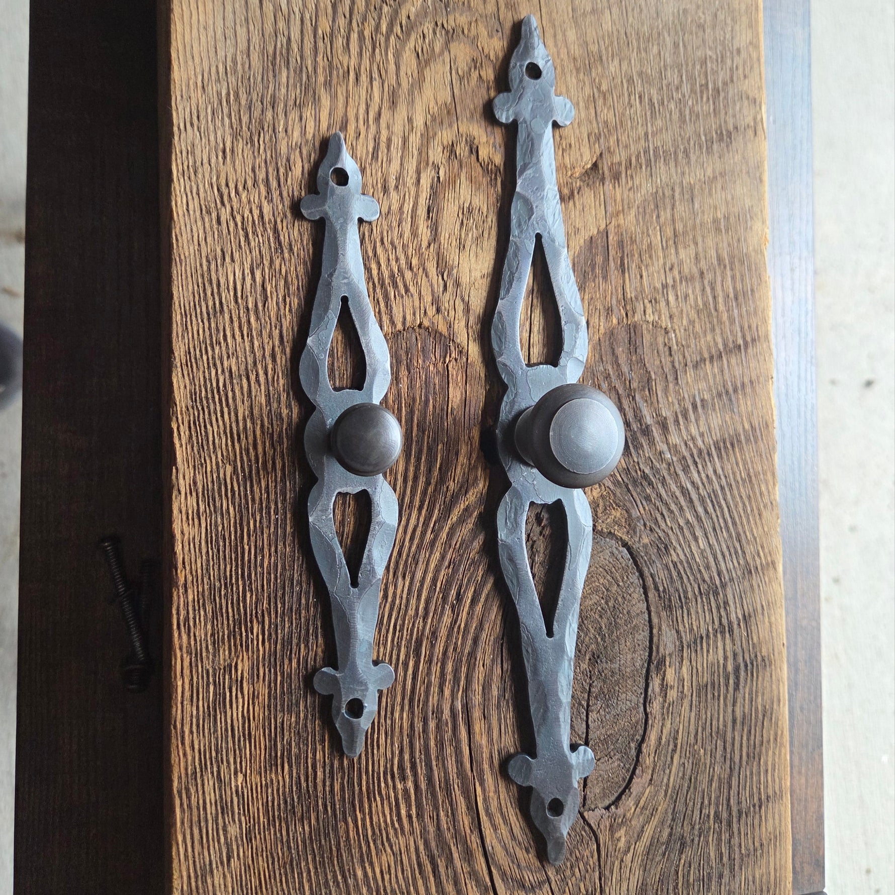 Vintage Fleur De Lis Drawer Pulls