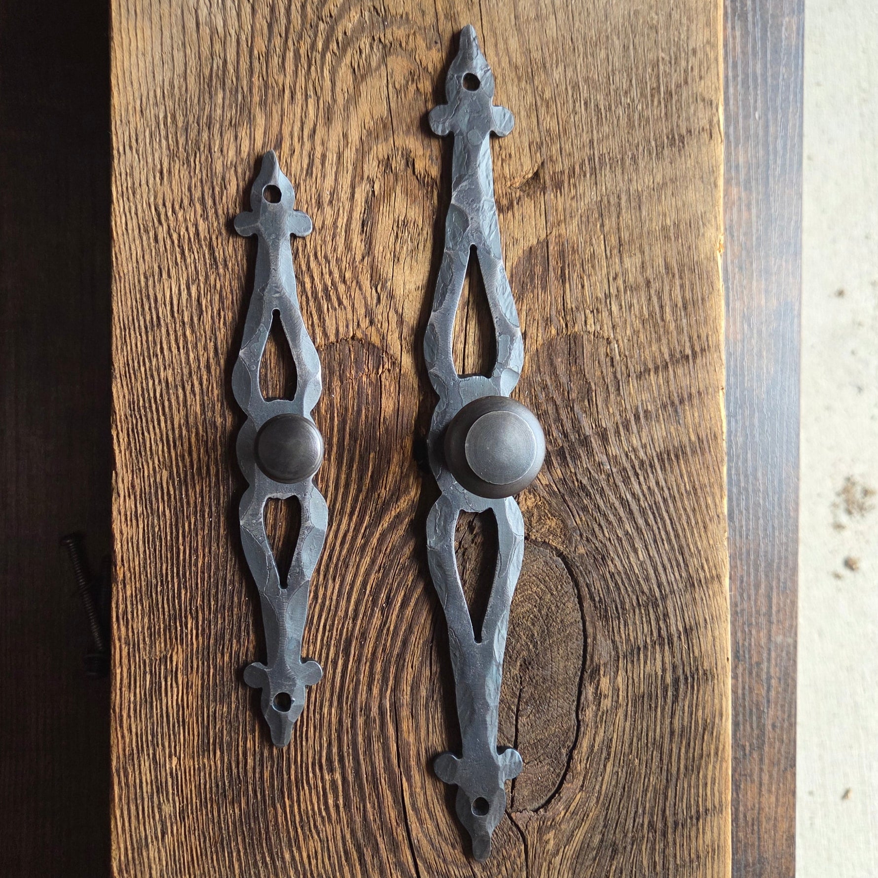 Vintage Fleur De Lis Drawer Pulls