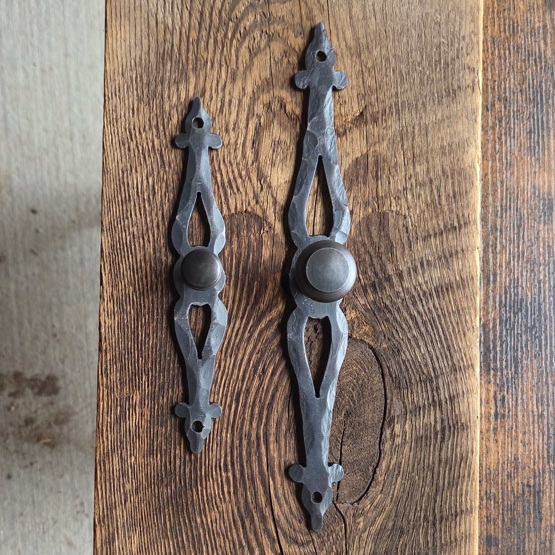 Vintage Fleur De Lis Drawer Pulls