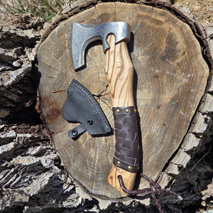 Norseman Engraved Axe - Old West Iron