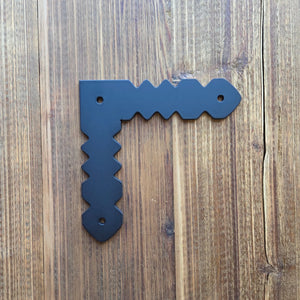 Art Deco Iron "L" Plate - Old West Iron