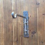 Organisation de stockage de cintres pour plantes en métal forgé à la main Cintres décoratifs pour intérieur et extérieur avec crochet martelé pour crochets et luminaires