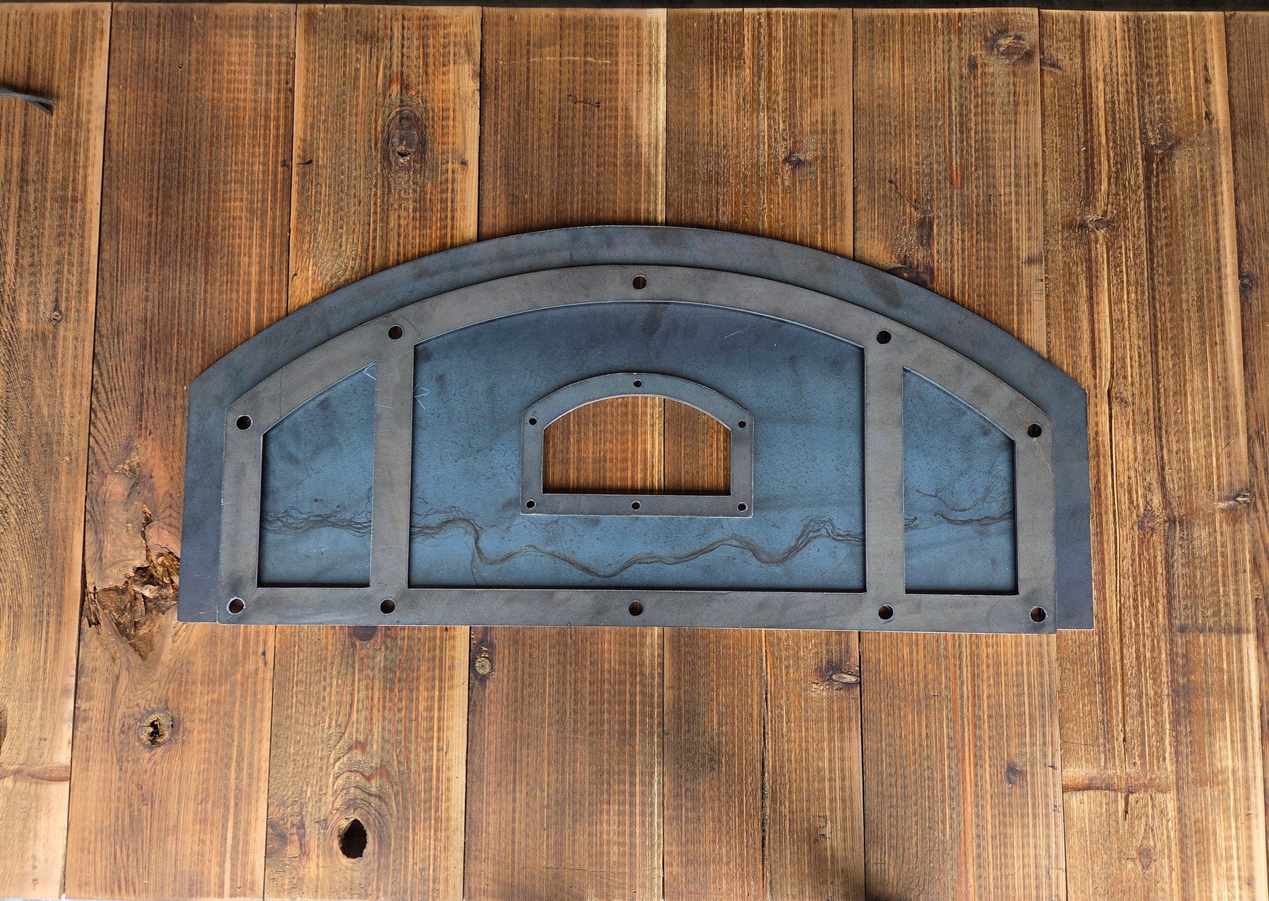 In Stock Custom Rustic Arched Hinged Pizza Oven Door
