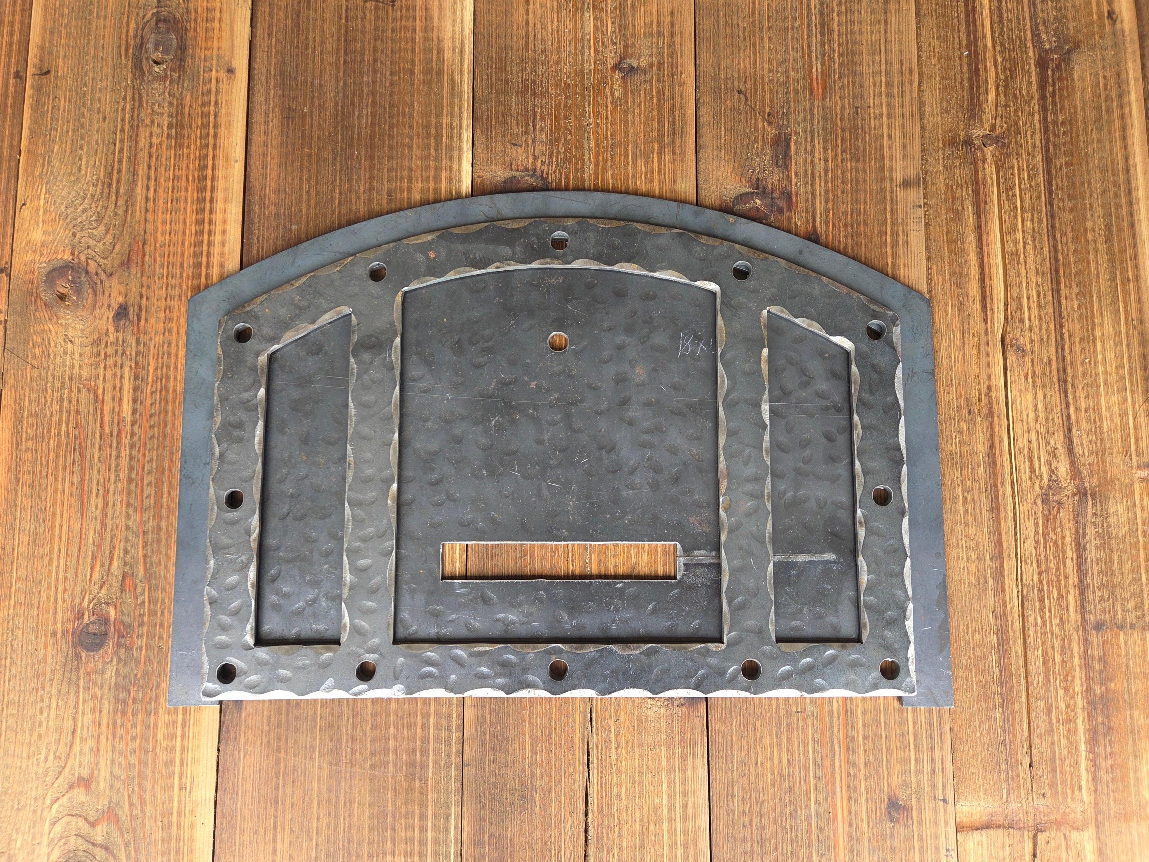 IN STOCK Custom Rustic Arched Hinged Pizza Oven Door