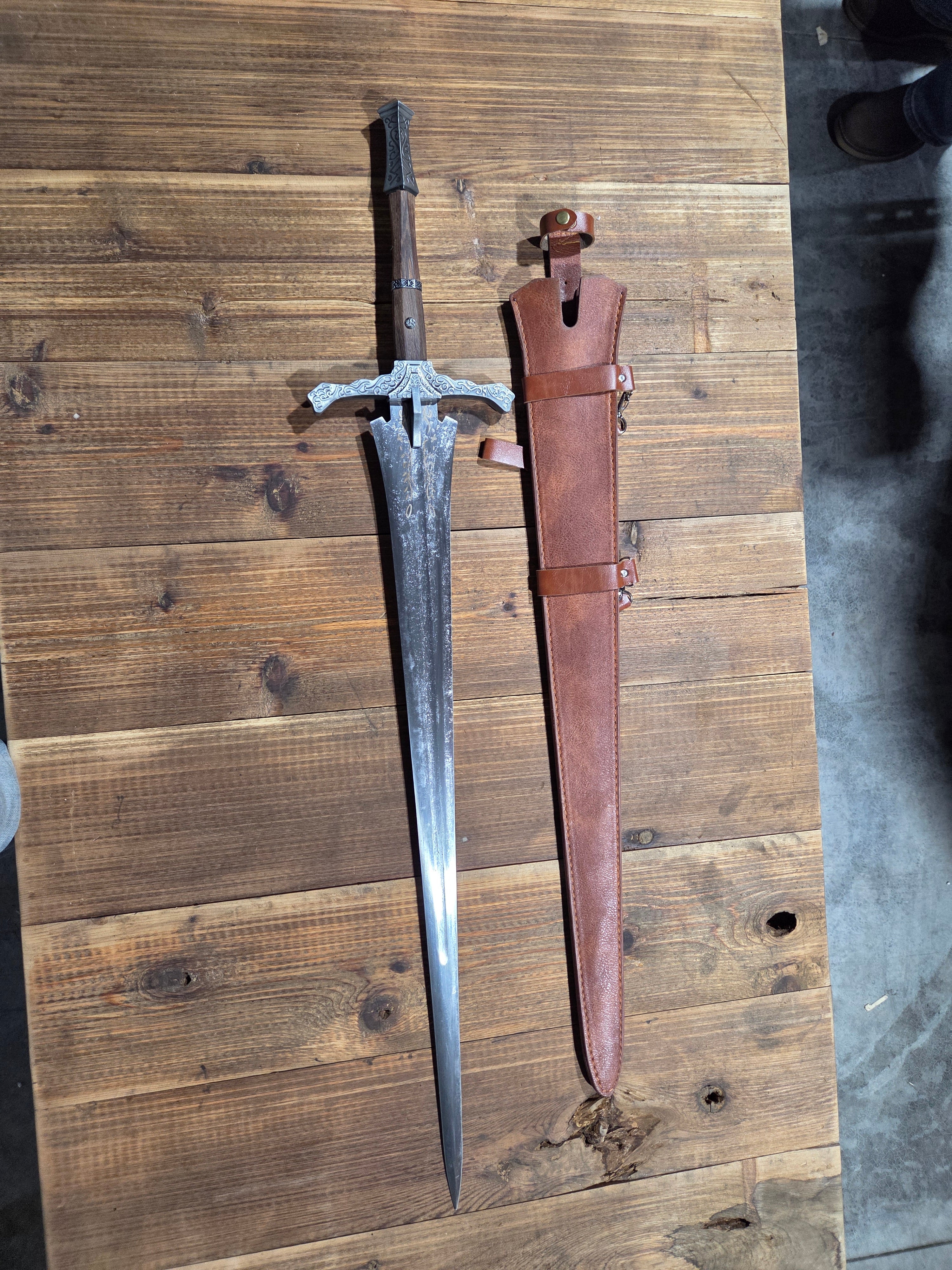 Wood handle sword