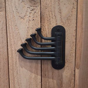 Hand Forged 5 Arm Iron Swivel Hook - Old West Iron