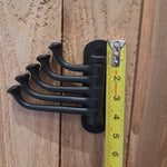 Hand Forged Iron Swivel Hook — 3-Arm or 5-Arm Wall Mount Coat & Towel Hook | Made in USA, 8 Finishes