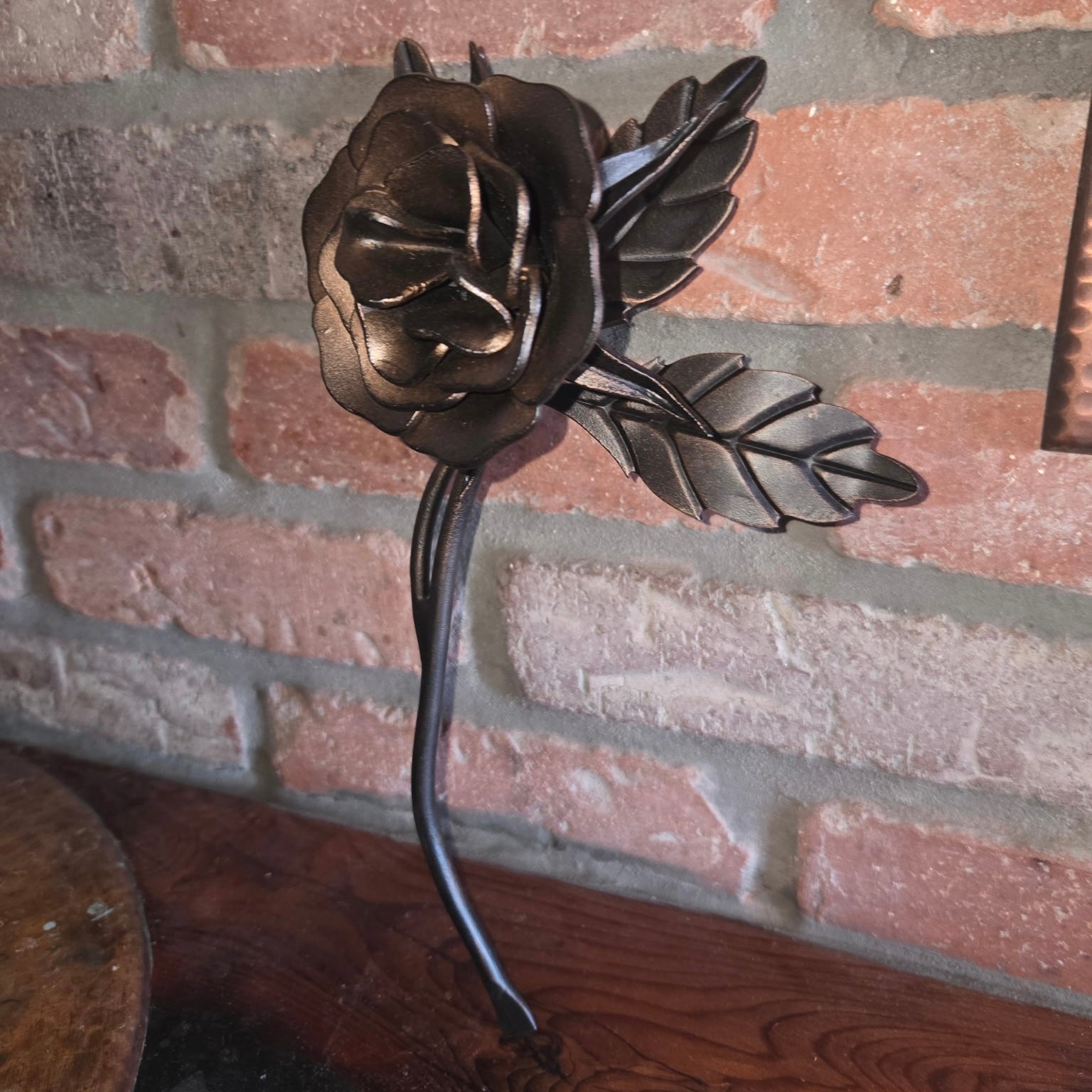 Special Bronze Long Stem Iron Rose
