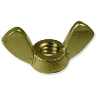 Brass Wing Nuts- Single or Lot of 25, 100, 1,000 Nuts & Bolts Nuts
