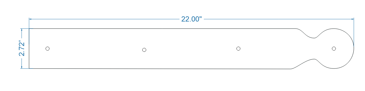 Revolutionary Iron Functioning Hinge Strap