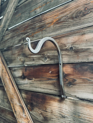 Smooth Scrolled Plant Hanger/Lantern Hook - Old West Iron