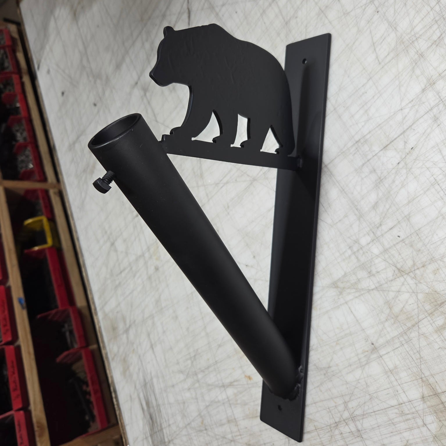 California Bear Iron Flag Bracket