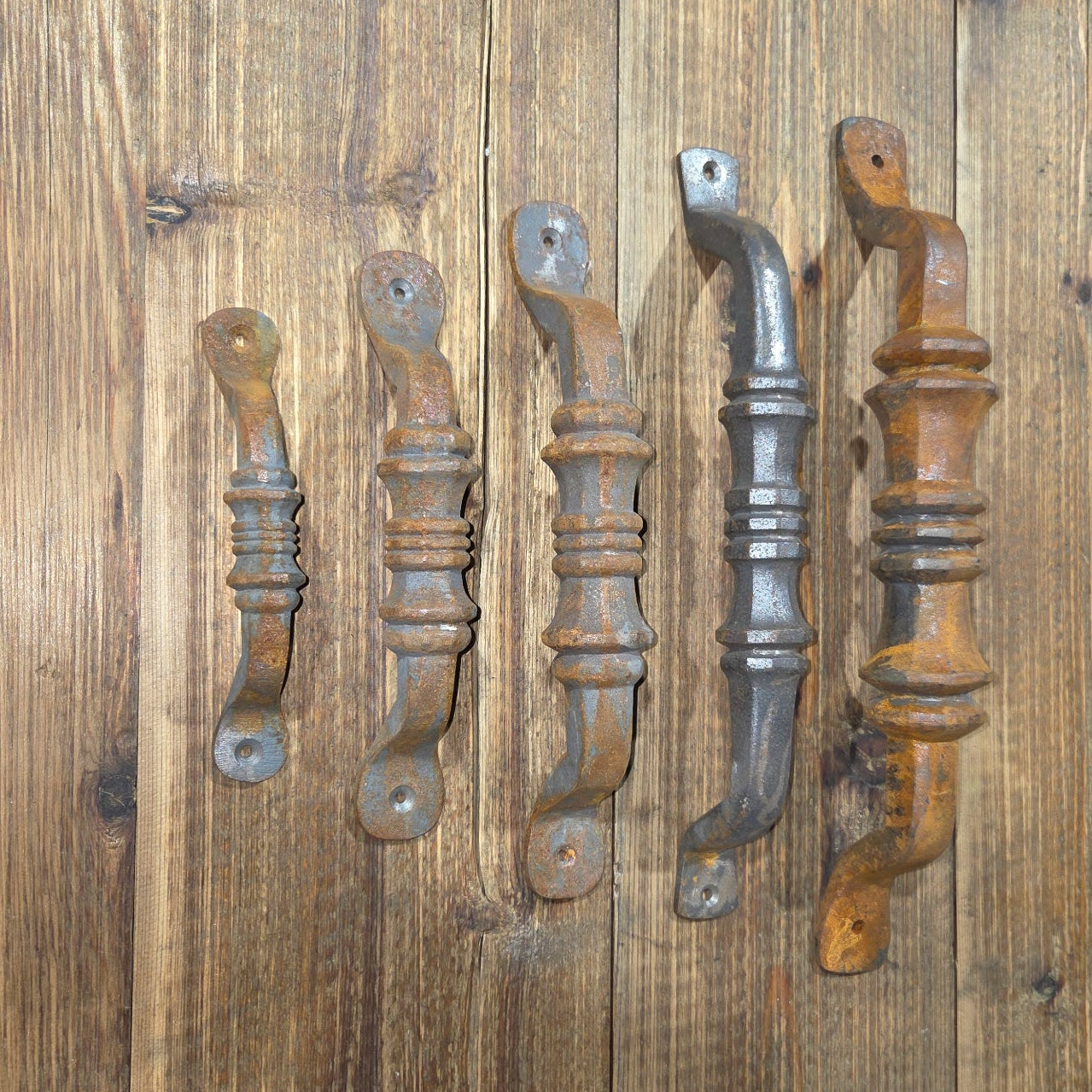 Tudor Revival Iron Cabinet Handle