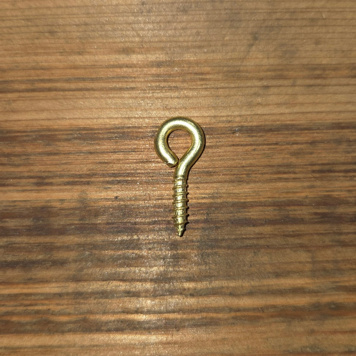 Set of 10 Brass Screw Eyes