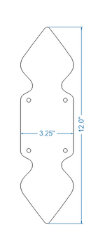 Rustic Iron Push Plate