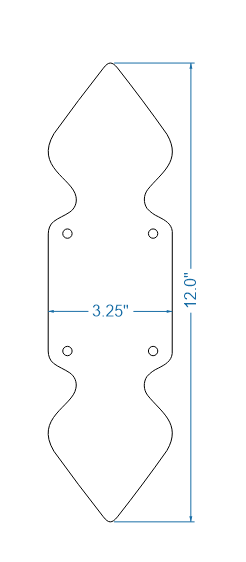Rustic Iron Push Plate