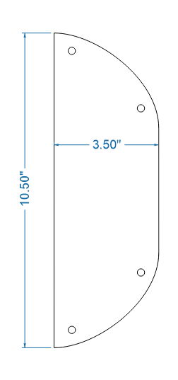Tuscan Iron Push Plate