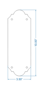 Classic Iron Push Plate