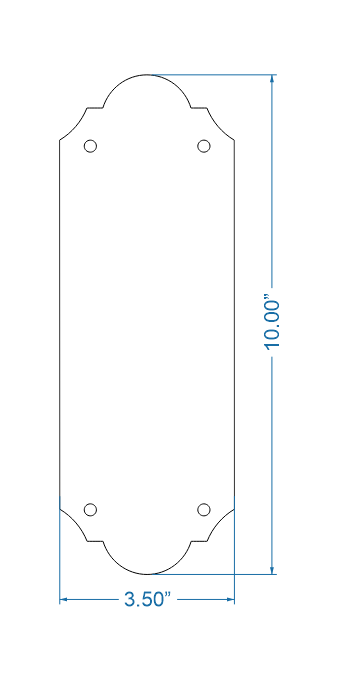 Classic Iron Push Plate