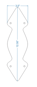 Neo-Classical Iron Push Plate Door Push Plates Push Plate