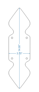 Rustic Iron Push Plate
