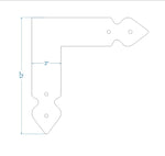 Rustic Iron "L" Plate