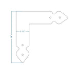 Rustic Iron "L" Plate