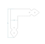 Rustic Iron "L" Plate