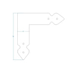 Rustic Iron "L" Plate