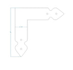 Rustic Iron "L" Plate