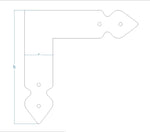 Rustic Iron "L" Plate