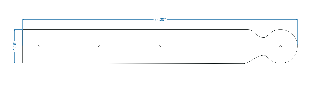 Revolutionary Iron Functioning Hinge Strap