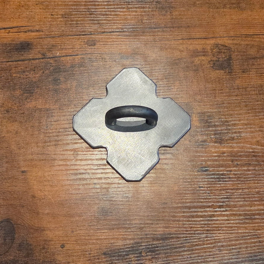 Polish Iron D Ring Anchor Plate