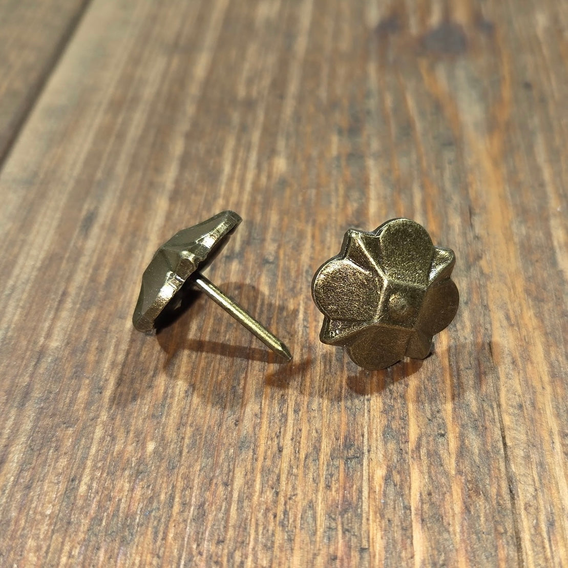 Ten Pack of Vintage French Flower Upholstery Tacks / Clavos (500 Available)