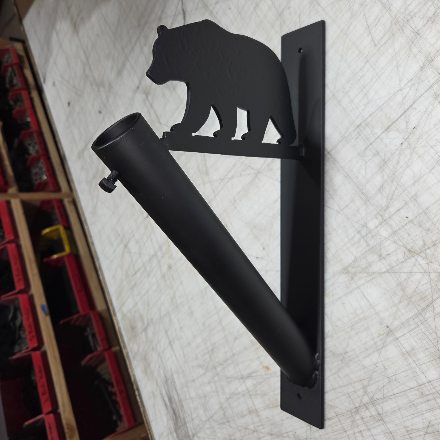 California Bear Iron Flag Bracket