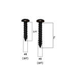 #8 Silicon Bronze Phillips Oval Head Decor Screws  (Ten Pack)