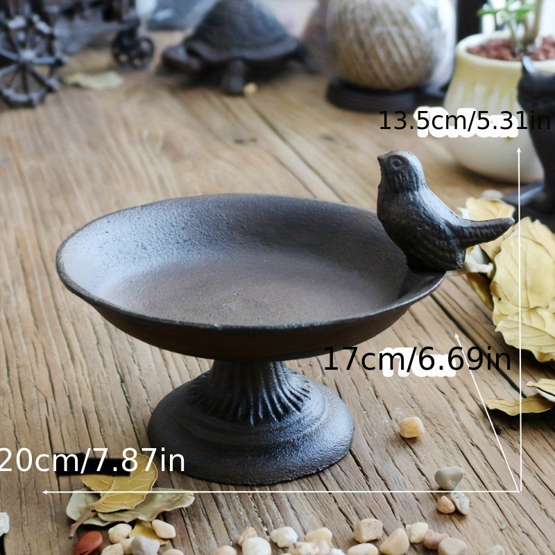 Vintage European Iron Bird Feeder