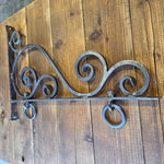 Hand-Forged Scrolled Sign Bracket