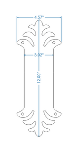 Greco-Persian Iron Push Plate Door Push Plates Push Plate