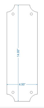 Transitional Iron Push Plate