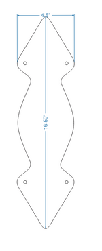 Neo-Classical Iron Push Plate Door Push Plates Push Plate