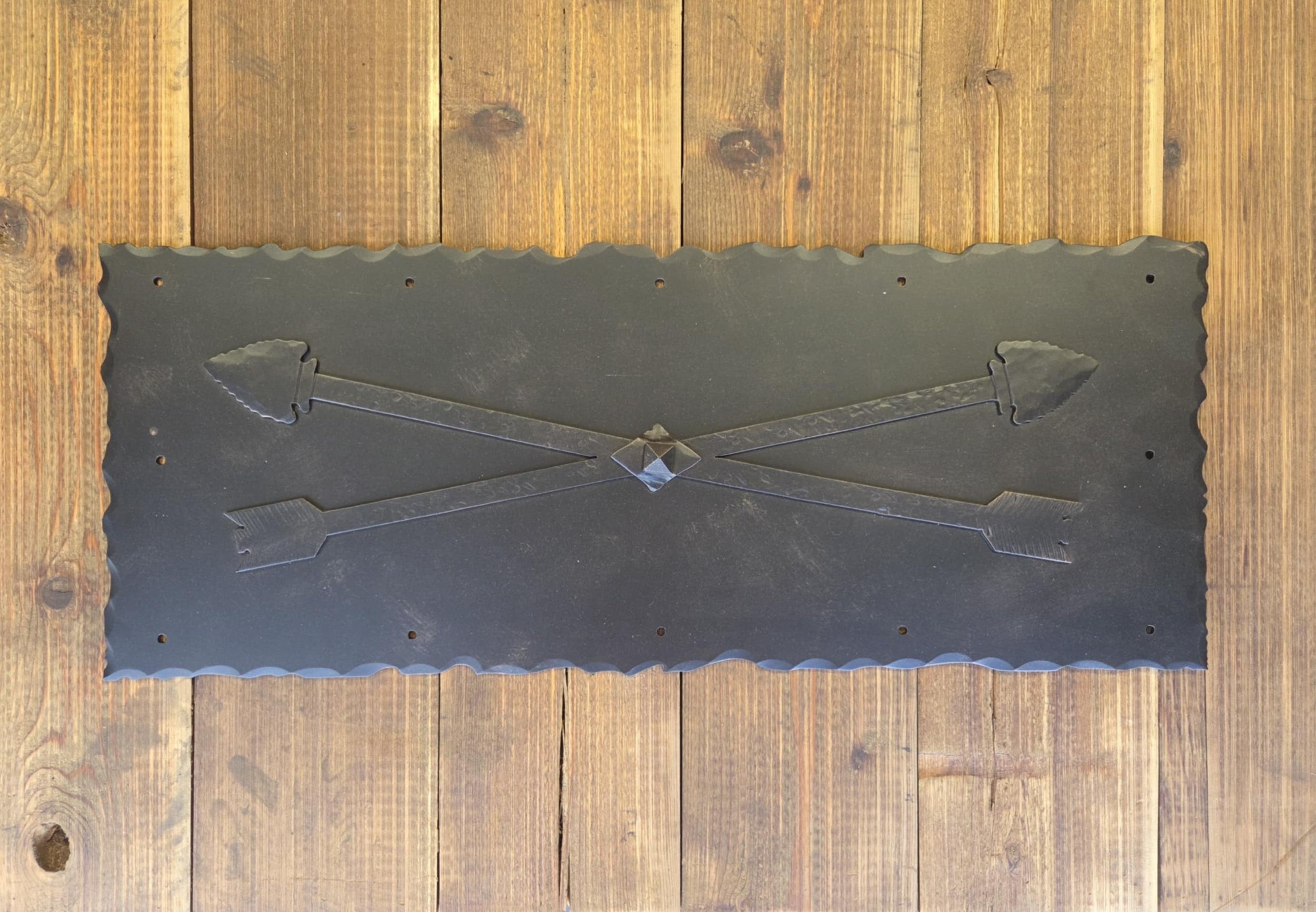 Authentic Arrowhead Iron Kick Plate