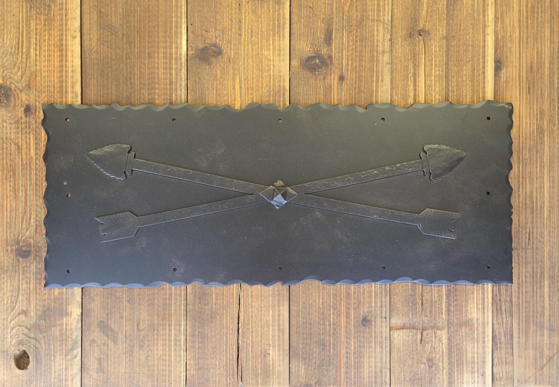Authentic Arrowhead Iron Kick Plate