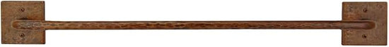 Hand Hammered Copper Towel Bar, Oil Rubbed Bronze Finish