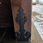 Base de poteau affleurante en fer Renaissance