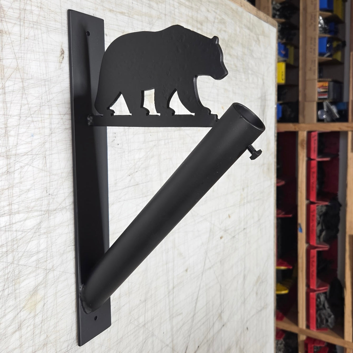 California Bear Iron Flag Bracket