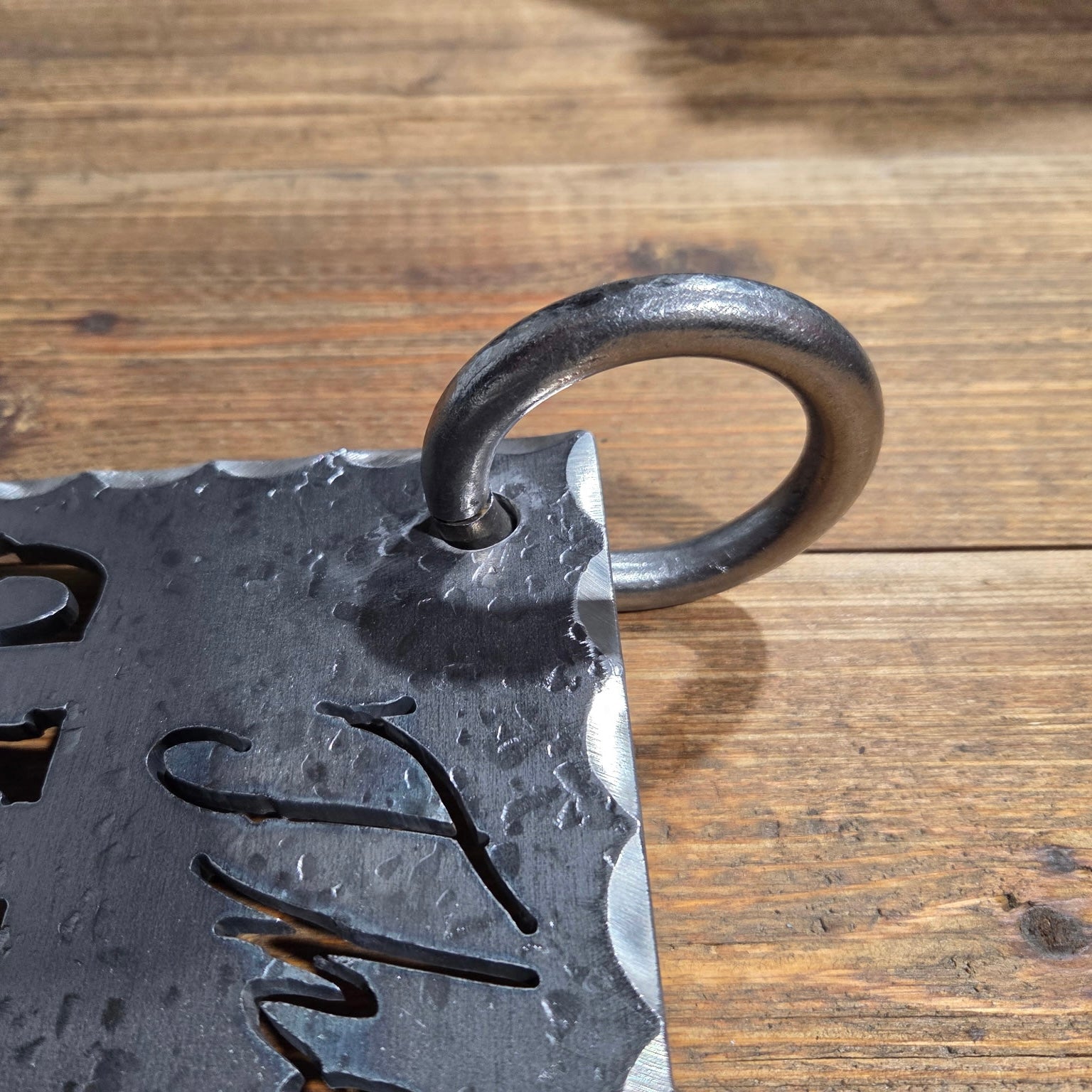 Rustic Iron Name Sign