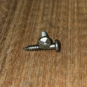 #6 Hammered Slotted Head Decorative Screw - 5/8" / Raw/Unfinished