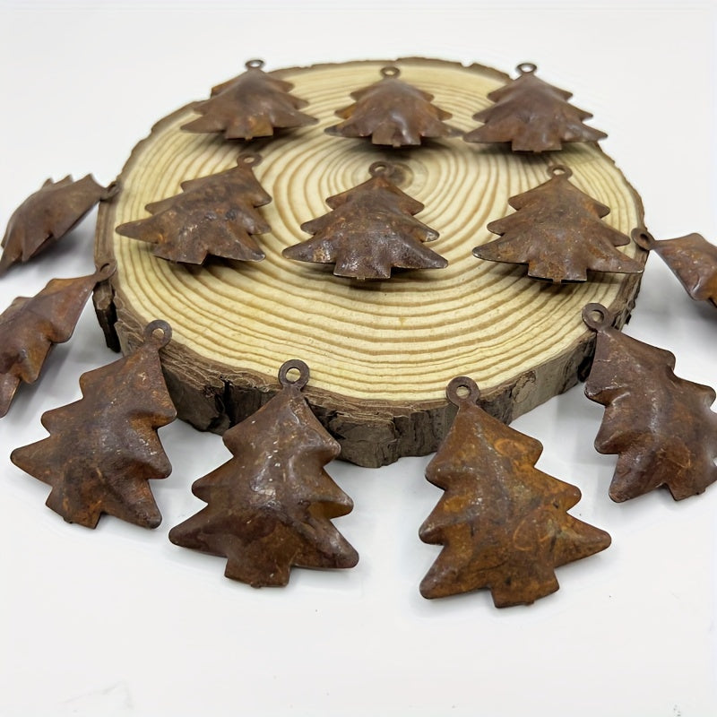 20pcs Rusty Christmas Tree Bells
